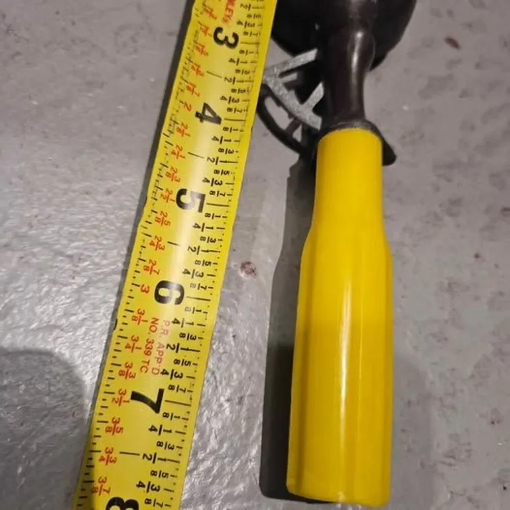 Vintage Mechanical Ice Cream Scoop with Yellow Handle